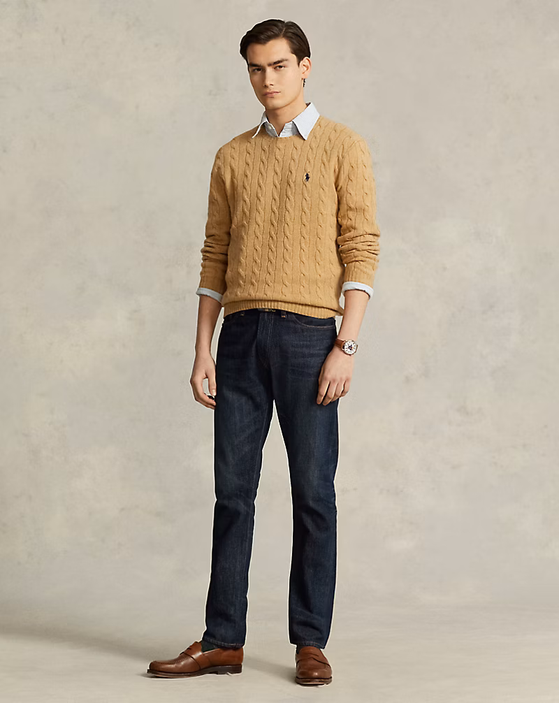 Cable-Knit Wool-Cashmere Sweater
