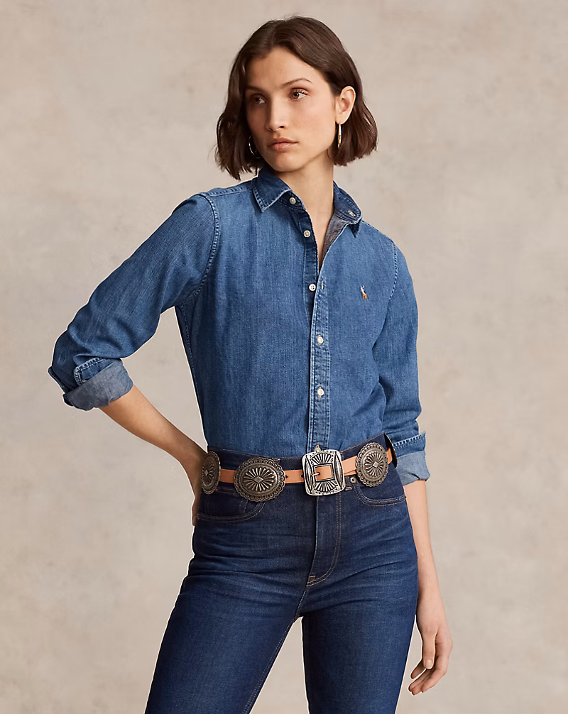 Slim Fit Denim Shirt