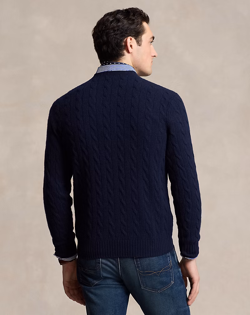 Cable-Knit Wool-Cashmere Sweater