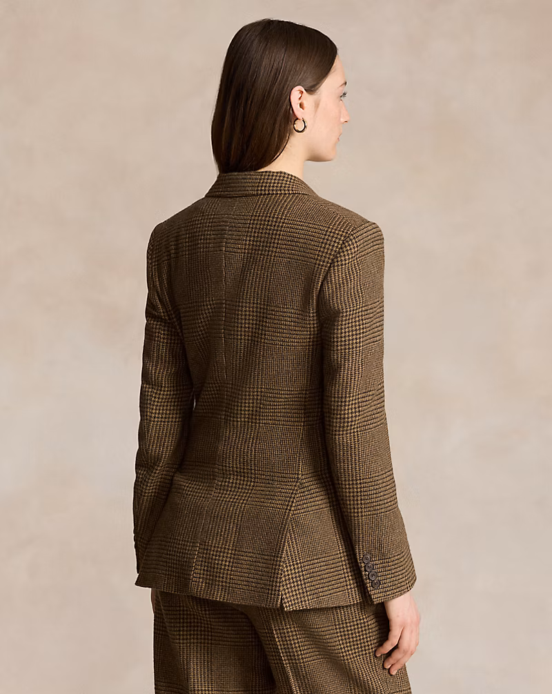 Glen Plaid Tweed Blazer