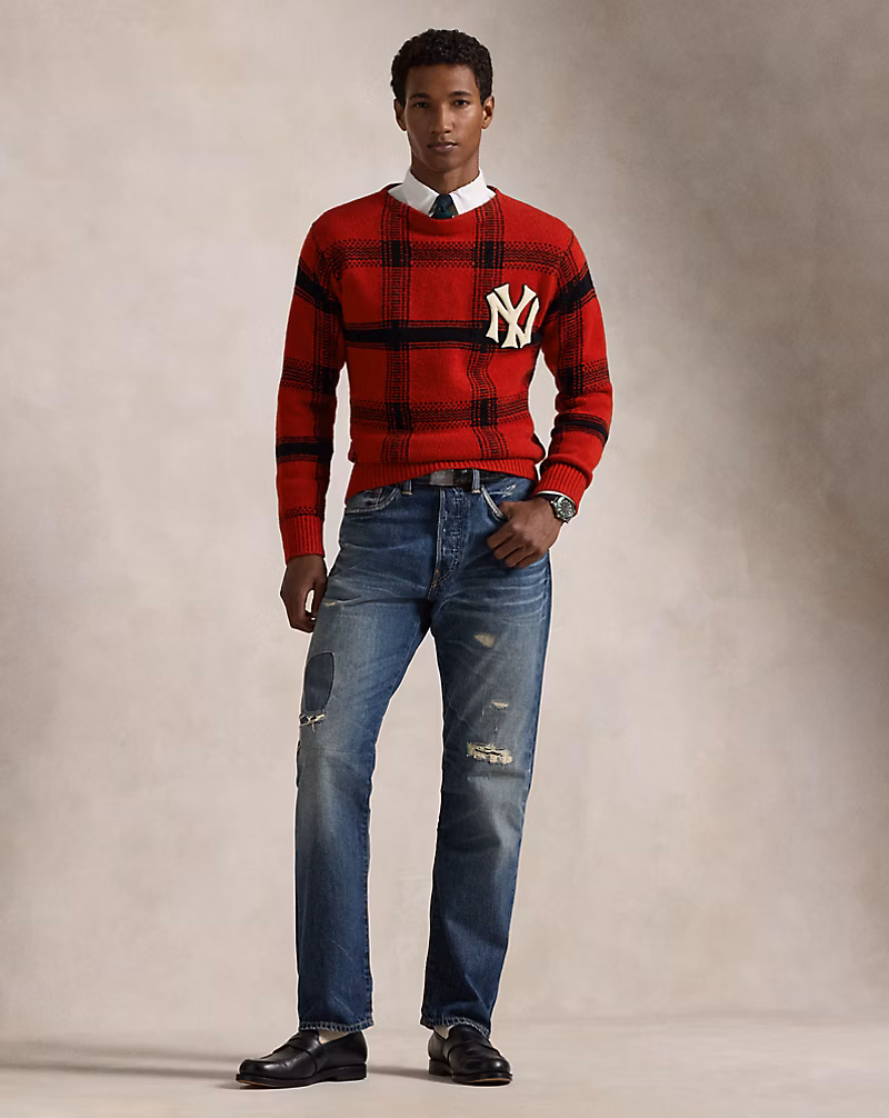 Polo Ralph Lauren Yankees Plaid Sweater