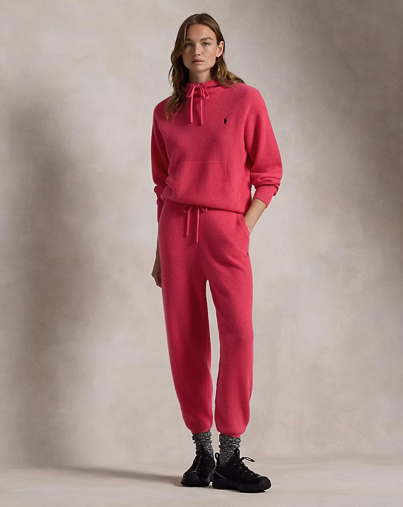 Ralph Lauren Pink Pony Washable Cashmere Hoodie