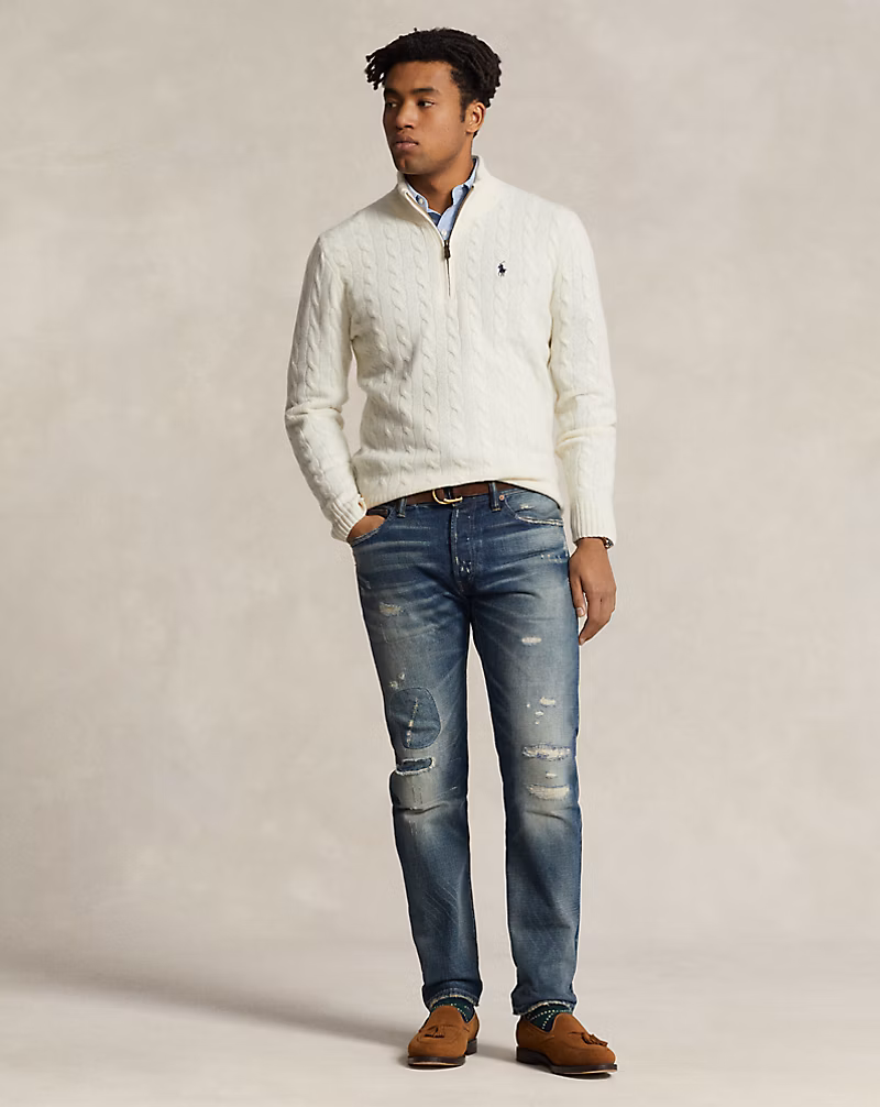 Cable-Knit Wool-Cashmere Sweater