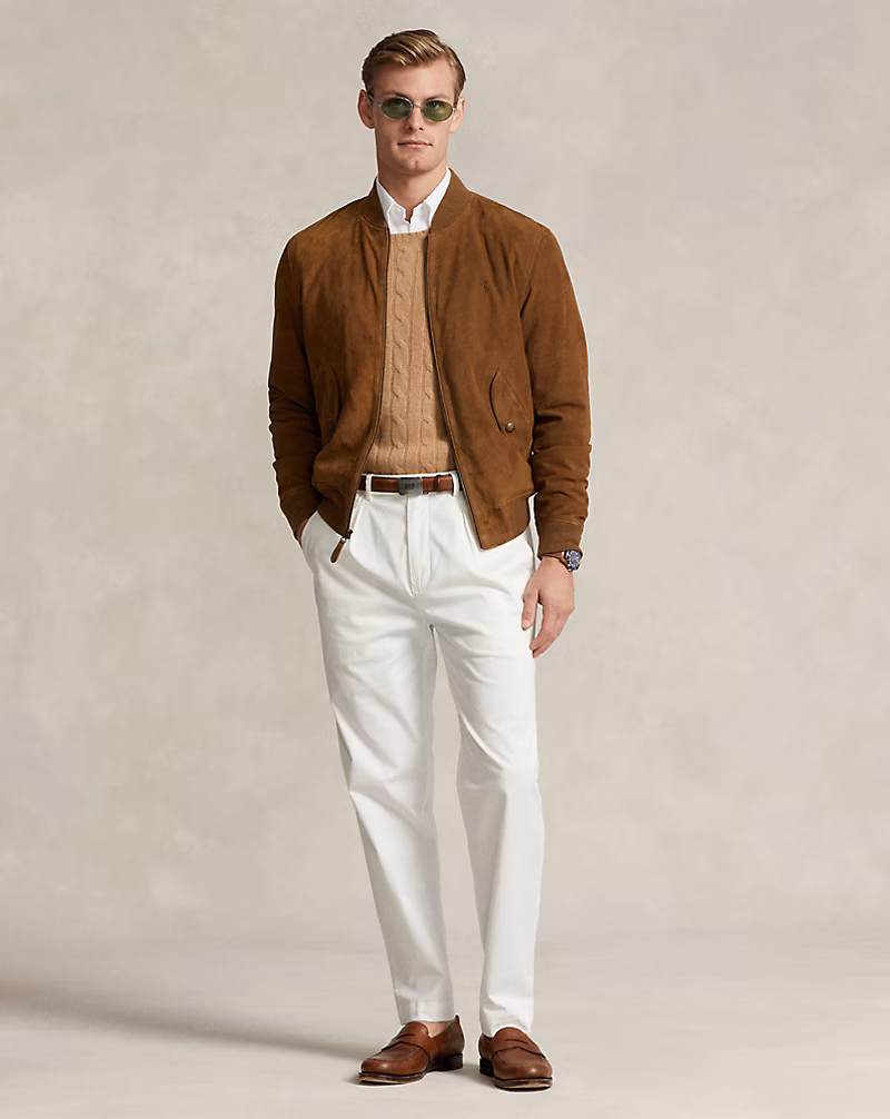 Suede Bomber Jacket