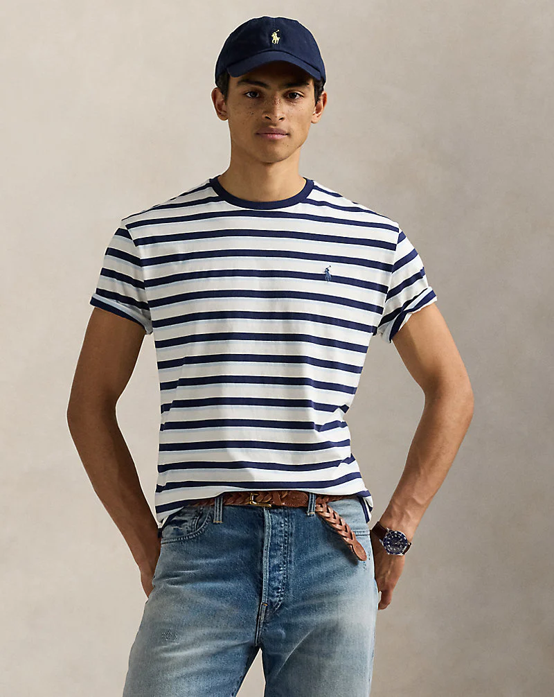 Classic Fit Striped Jersey T-Shirt