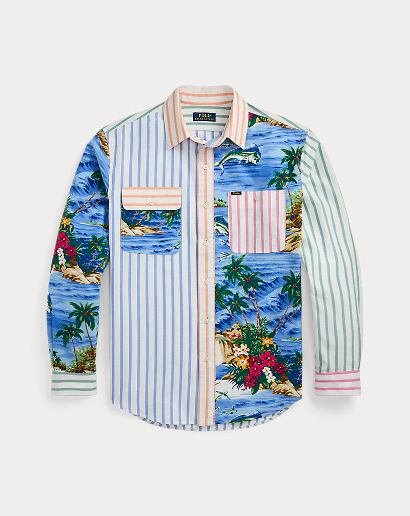 Classic Fit Patchwork Oxford Workshirt