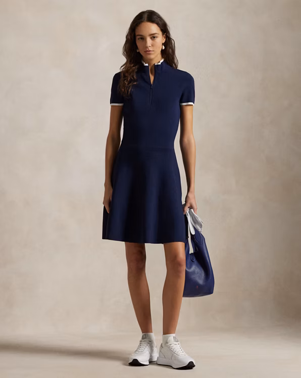 Knit Fit-and-Flare Dress