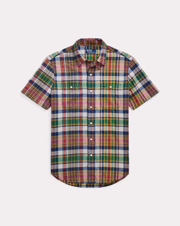 Classic Fit Plaid Madras Workshirt