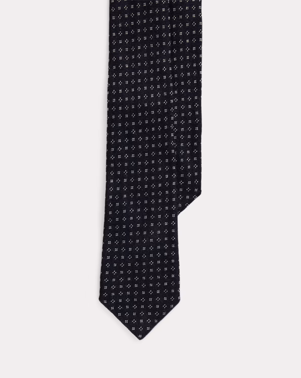 Neat Cashmere-Silk Tie