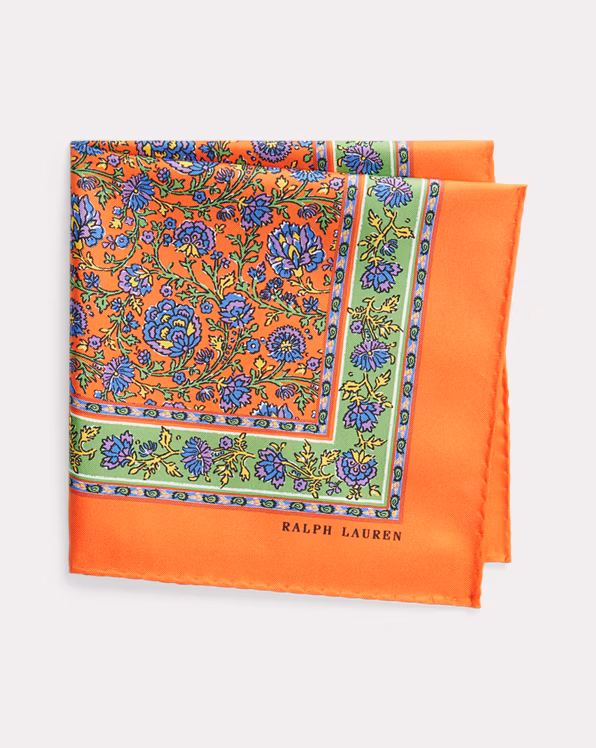 Floral-Print Pocket Square