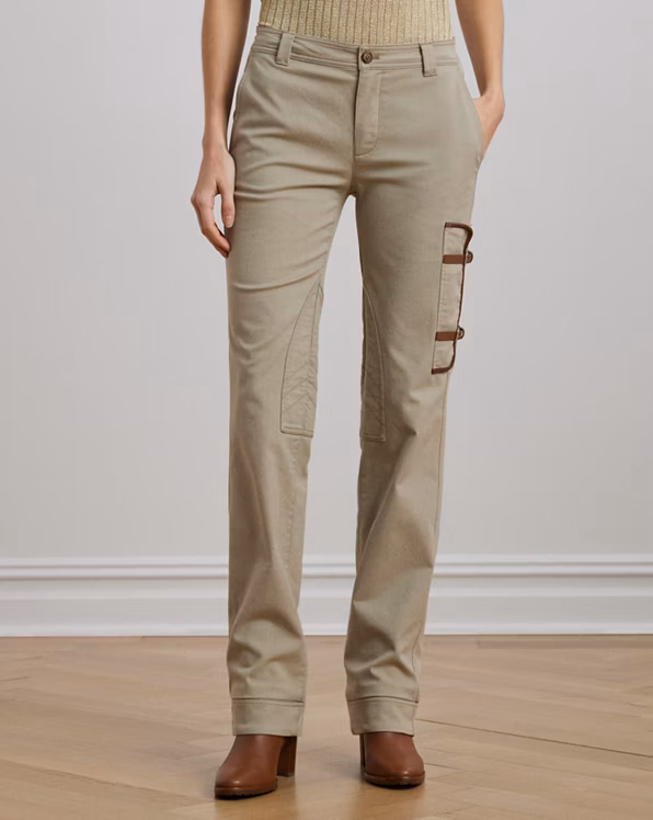 Cotton-Blend Twill Jodhpur Trouser