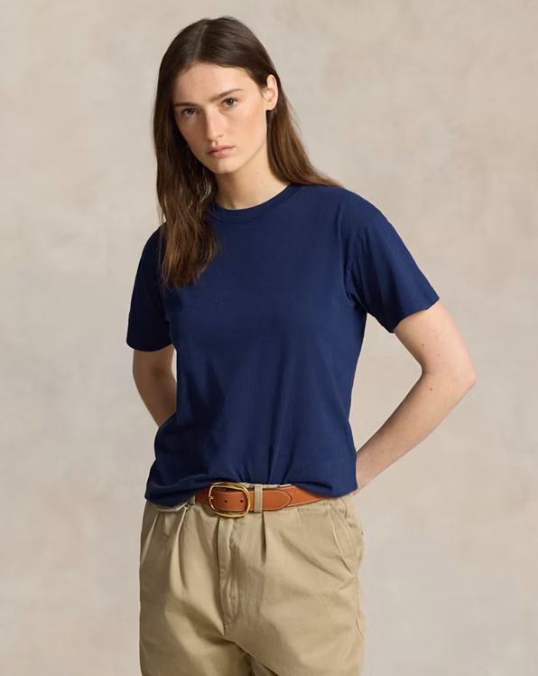 Cotton Jersey Crewneck T-Shirt