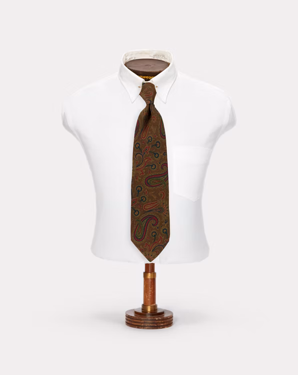 Handmade Paisley Silk Twill Tie