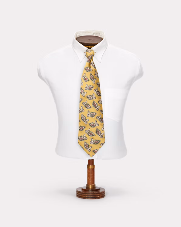 Handmade Print Silk Jacquard Tie
