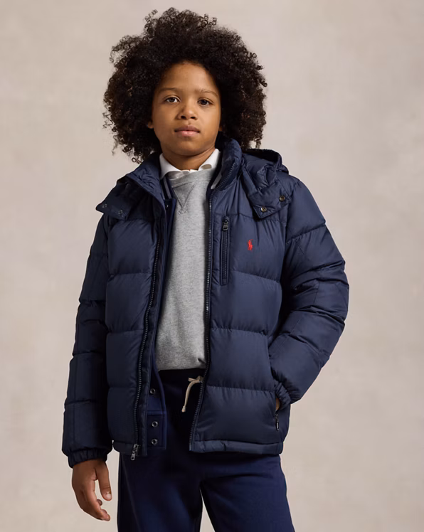 Ripstop Down Hooded Jacket