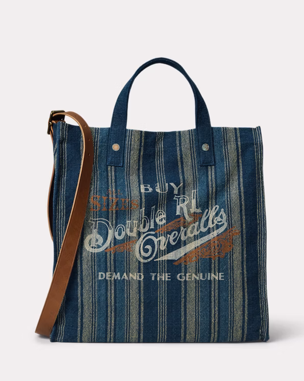 Handwoven Indigo Carpenter Tote