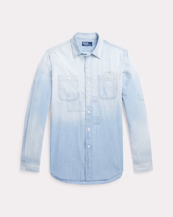 Classic Fit Indigo Chambray Workshirt