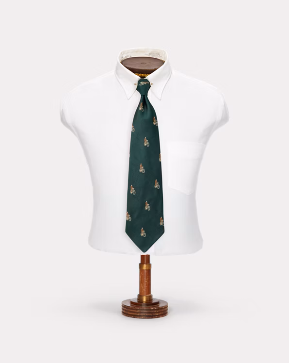 Handmade Cyclist Silk Jacquard Tie