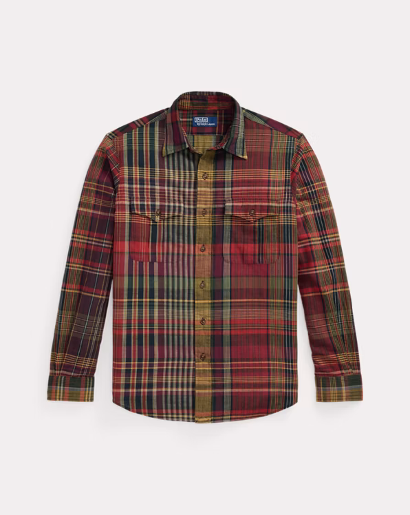 Classic Fit Plaid Madras Workshirt