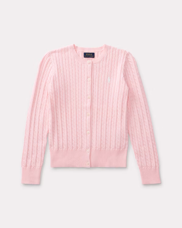 Mini-Cable Cotton Cardigan