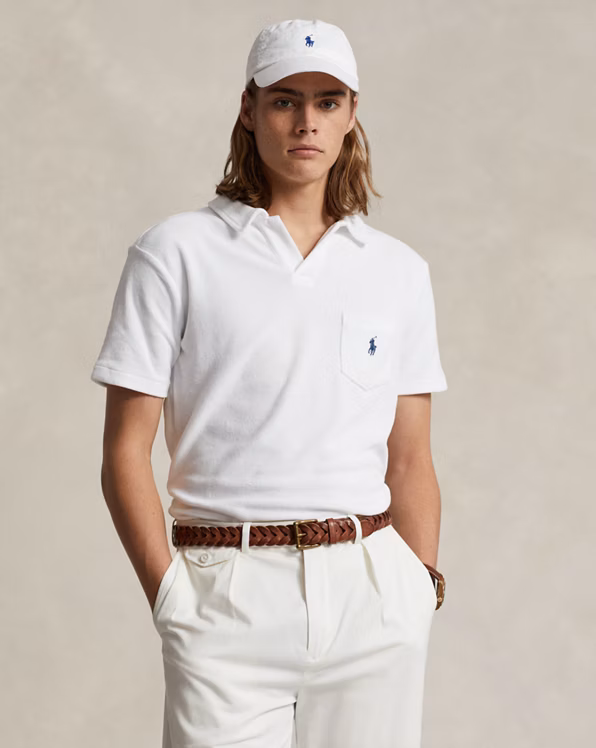 Custom Slim Fit Terry Polo Shirt
