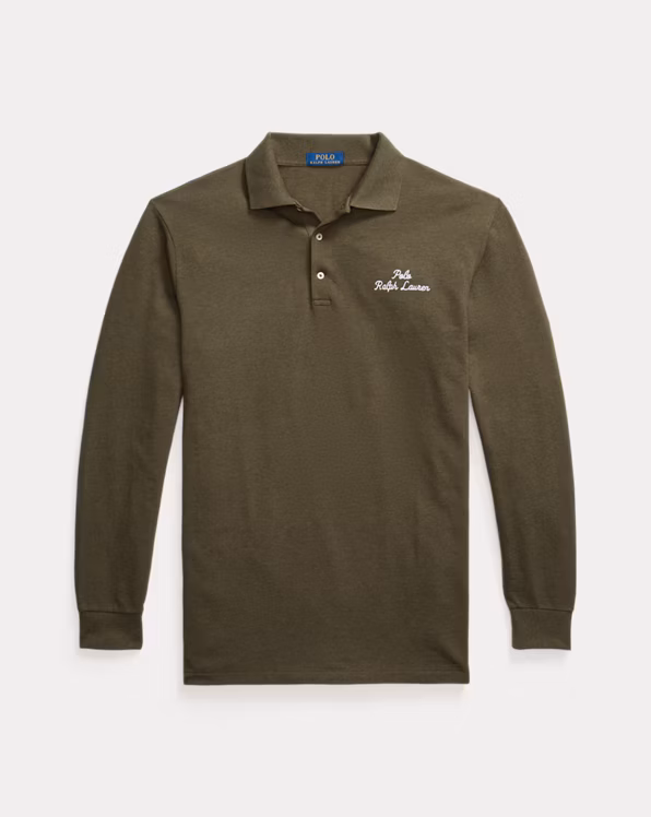 Logo Mesh Polo Shirt