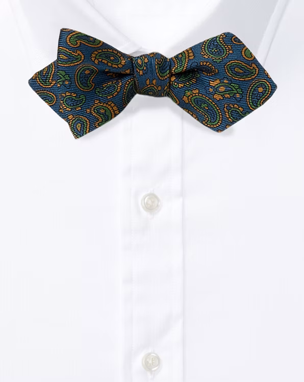 Paisley Silk Twill Bow Tie