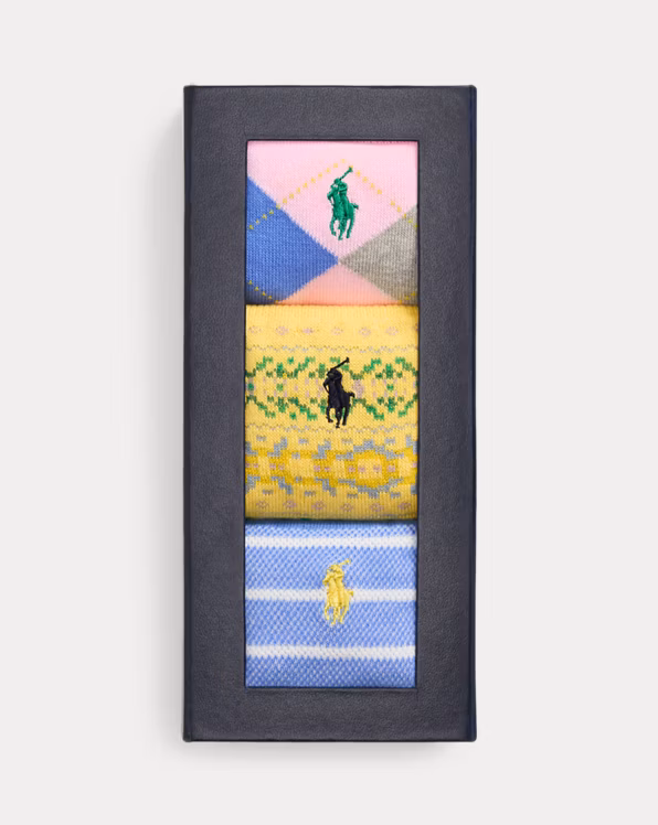 Patterned Trouser Sock 3-Pack Gift Set