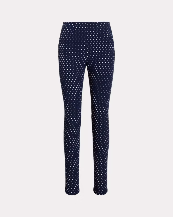 Polka-Dot Stretch Athletic Trouser