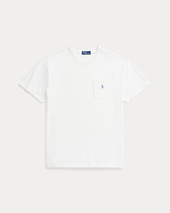 Classic Fit Cotton-Linen Pocket T-Shirt