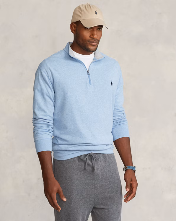 Luxury Jersey Quarter-Zip Pullover