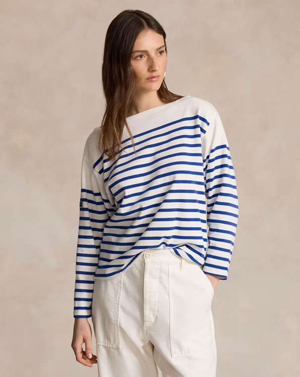 Striped Boatneck Mariner Tee