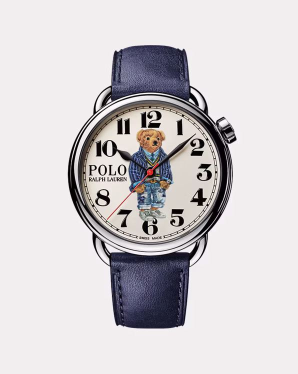 42 MM Cricket Polo Bear Steel White Dial