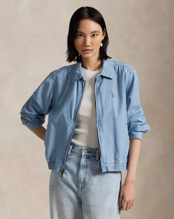 Cotton Chambray Windbreaker