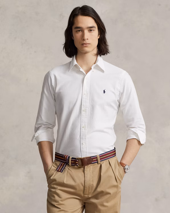 Custom Fit Garment-Dyed Oxford Shirt