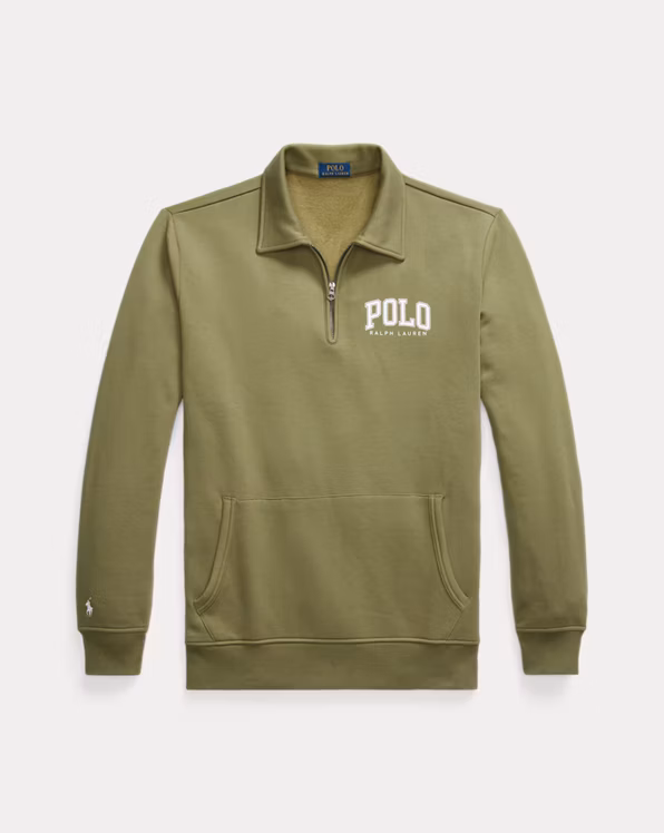 Logo Fleece Collared Sweatshirt