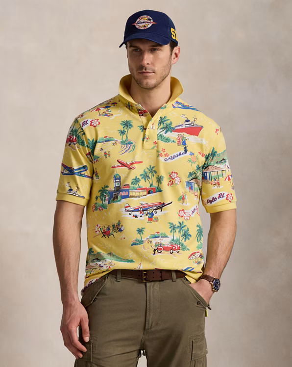 Polo Bear Mesh Polo Shirt