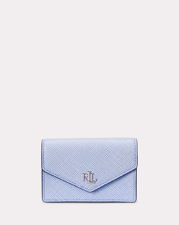 Crosshatch Leather Small Flap Card Case