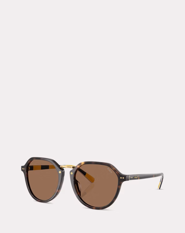 Heritage Rugby-Stripe Round Sunglasses