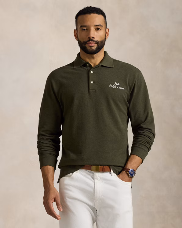 Logo Mesh Polo Shirt