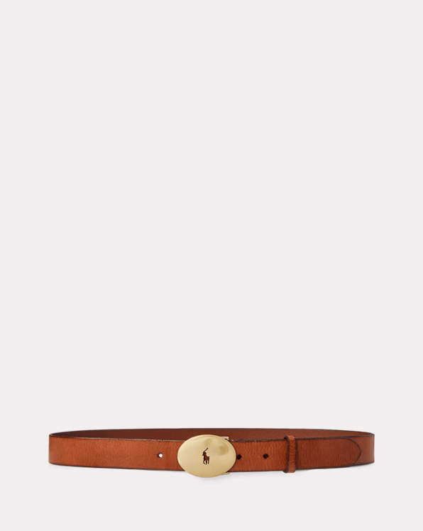Polo ID Oval-Buckle Vachetta Belt
