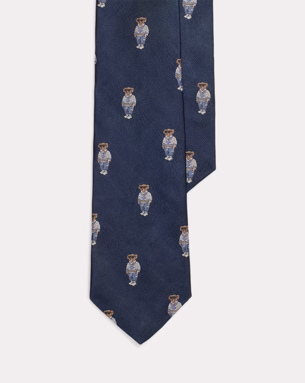 Polo Bear Silk Repp Tie