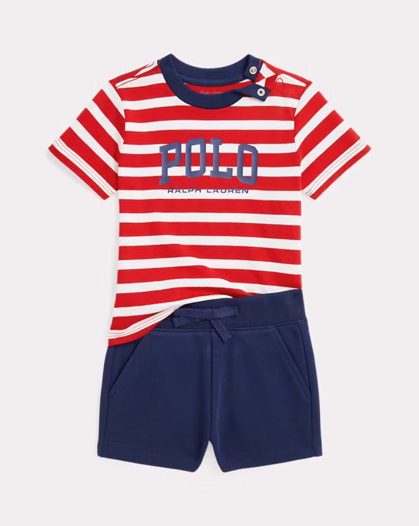 Logo Jersey Tee & French Terry Short Set