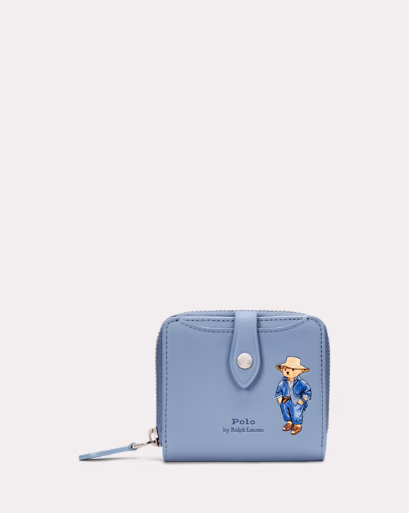 Polo Bear Leather Compact Wallet