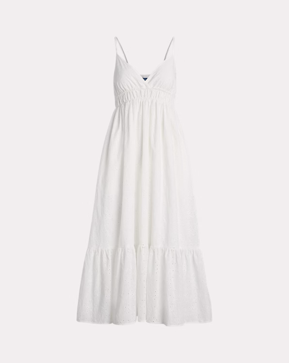 Eyelet Voile Sleeveless Dress