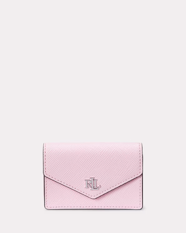 Crosshatch Leather Small Flap Card Case