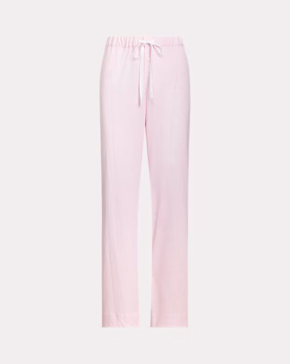Striped Cotton Jersey Pajama Pant