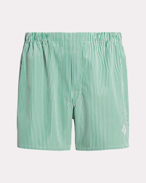 Monogram Striped Woven Cotton Boxer