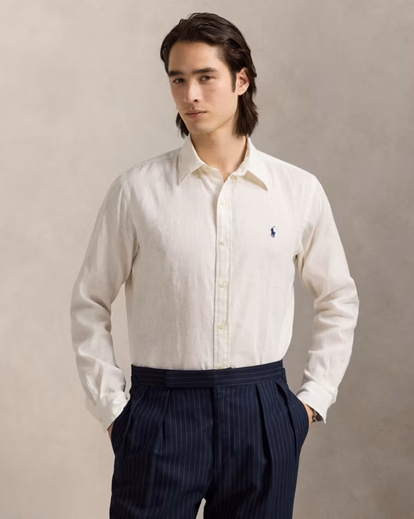 Custom Fit Linen-Cotton Shirt
