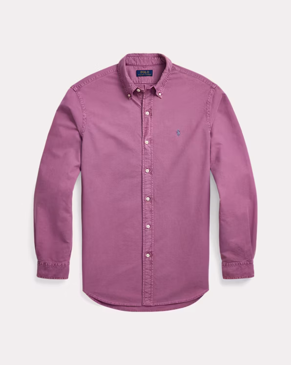 Custom Fit Garment-Dyed Oxford Shirt